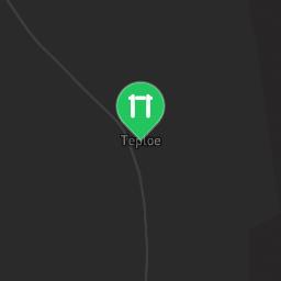Map showing where Teploe - Street Workout Park - 301900 is