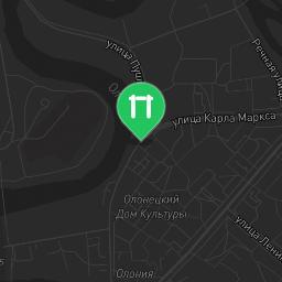 Map showing where Megregskoe - Street Workout Park - 186020 is