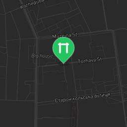 Map showing where Chuhuiv - Street Workout Park - Fashion is