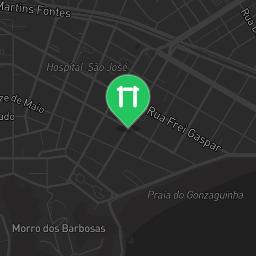 Map showing where Outdoor Fitness São Vicente is