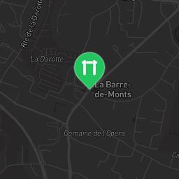 Map showing where Outdoor Fitness La Barre-de-Monts is