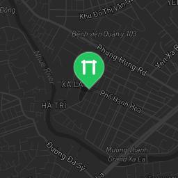 Map showing where Hanoi - Calisthenics Park - Hồ Mỗ Lao is
