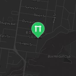 Map showing where Whitehorse - Calisthenics Equipment - Canterbury Road is