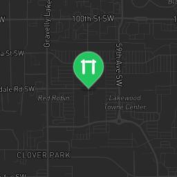 Map showing where Lakewood (Washington) - Outdoor Fitness Station - Dower Elementary School is