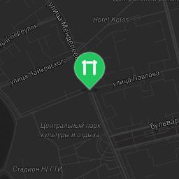 Map showing where Nevinnomyssk - Calisthenics Park - Городская Больница is