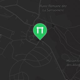 Map showing where Public gym park - Saint Quentin-Fallavier - Calisthenics workout is