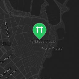 Map showing where Outdoor Fitness Antibes Juan-les-pins is