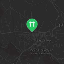 Map showing where Outdoor gym - Valbonne - Calisthenics workout is