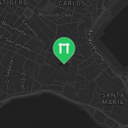 Map showing where Cadiz Paseo Marítimo is