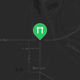 Map showing where Outdoor fitness - Bellvue - Calisthenics workout is