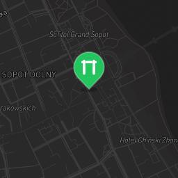Map showing where Outdoor gym - Sopot - Calisthenics workout is