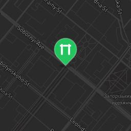 Map showing where Zaporizhia - Street Workout Park is