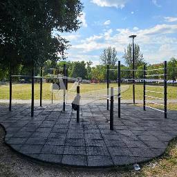 Map showing where Calisthenics park- parco del velodromo is
