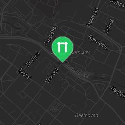 Map showing where Chomutov - Street Workout Park - RVL 13 is