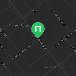 Map showing where Yarskoe - Street Workout Park - 427500 is