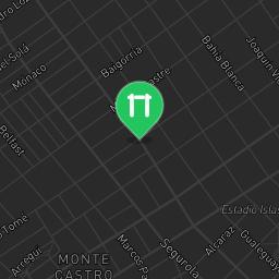Map showing where Outdoor fitness - Comuna 10 - Calisthenics workout is