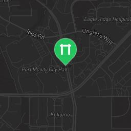 Map showing where Public gym park - Port Moody - Calisthenics workout is