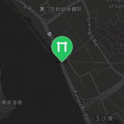 Map showing where Xiamen - Outdoor Gym - Yanwu Garden is