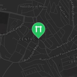 Map showing where Outdoor fitness training - Ouro Branco - Calisthenics workout is