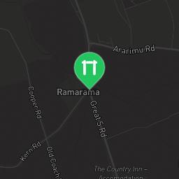 Map showing where Ramarama country caravan park is