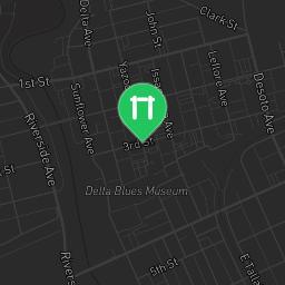 Map showing where Fitness Court Sasse Street Park - Calisthenics Park Clarksdale, MS - National Fitness Campaign is