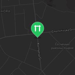 Map showing where Сосниця - Street Workout Park - Отаман is