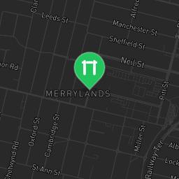 Map showing where Granville Park Outdoor gym is