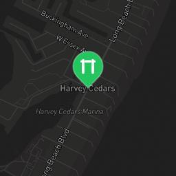 Map showing where Harvey Cedars - Sunset Park Outdoor Gym is