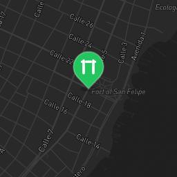 Map showing where Bacalar street workout is