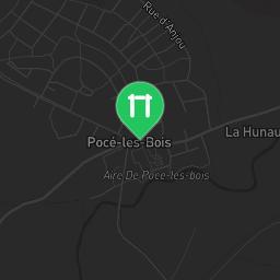Map showing where Outdoor Fitness Pocé-les-Bois is