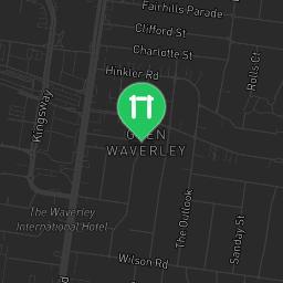 Map showing where Outdoor Fitness Napier park is