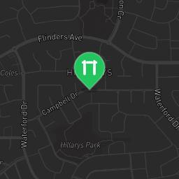 Map showing where Outdoor Fitness Whitfords Nodes Park is