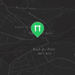 Map showing where Public gym park - Pont-de-Larn - Calisthenics workout is
