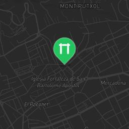 Map showing where Outdoor Gym Javea is