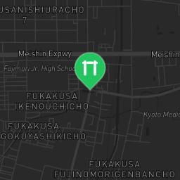 Map showing where Public gym park - Kyoto - Calisthenics workout is
