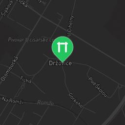 Map showing where Držovice - Street Workout Park - Workout Club is