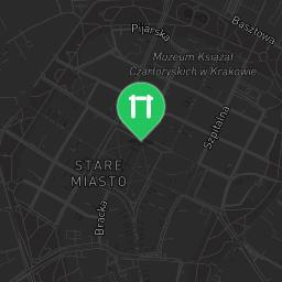 Map showing where Outdoor workout - Kraków - Calisthenics workout is