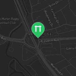 Map showing where Valentines Park outdoor gym is