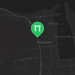 Map showing where Havelock workout station is