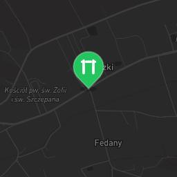Map showing where Outdoor Fitness Laszki is