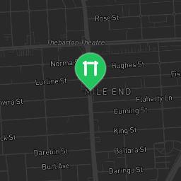 Map showing where Mile End is