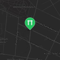 Map showing where Warsaw - Outdoor Pull Up Bars - Kierszek pod Lasem is