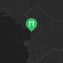 Map showing where Outdoor Gym Komiža is