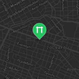 Map showing where Outdoor Fitness Zografou is