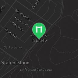 Map showing where New York (Staten Island) - Outdoor Exercise Park - Lopez Playground is