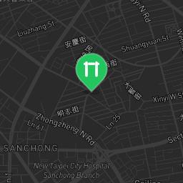 Map showing where Bodyweight gym - Sanchong District - Calisthenics workout is