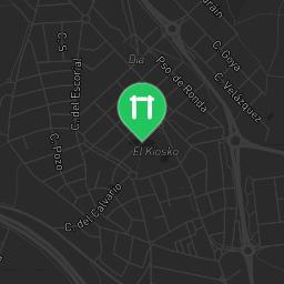Map showing where Bodyweight fitness - Brunete - Calisthenics workout is
