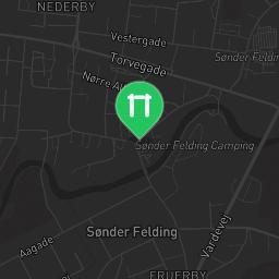 Map showing where Sønder Felding - Calisthenics Park - Hard Body Hang is