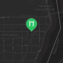 Map showing where Niagara Falls - Outdoor Gym - Clifton is