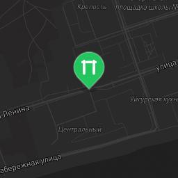 Map showing where Lensk - Street Workout Park - 678144 is